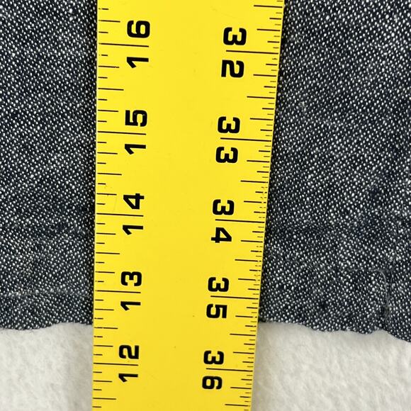 FLAX Skirt Women 1G Gray 100% Linen A-Line Lagen Boho Slit Elastic Waist Pull On - Picture 7 of 7